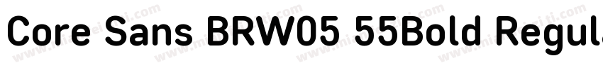 Core Sans BRW05 55Bold Regular字体转换